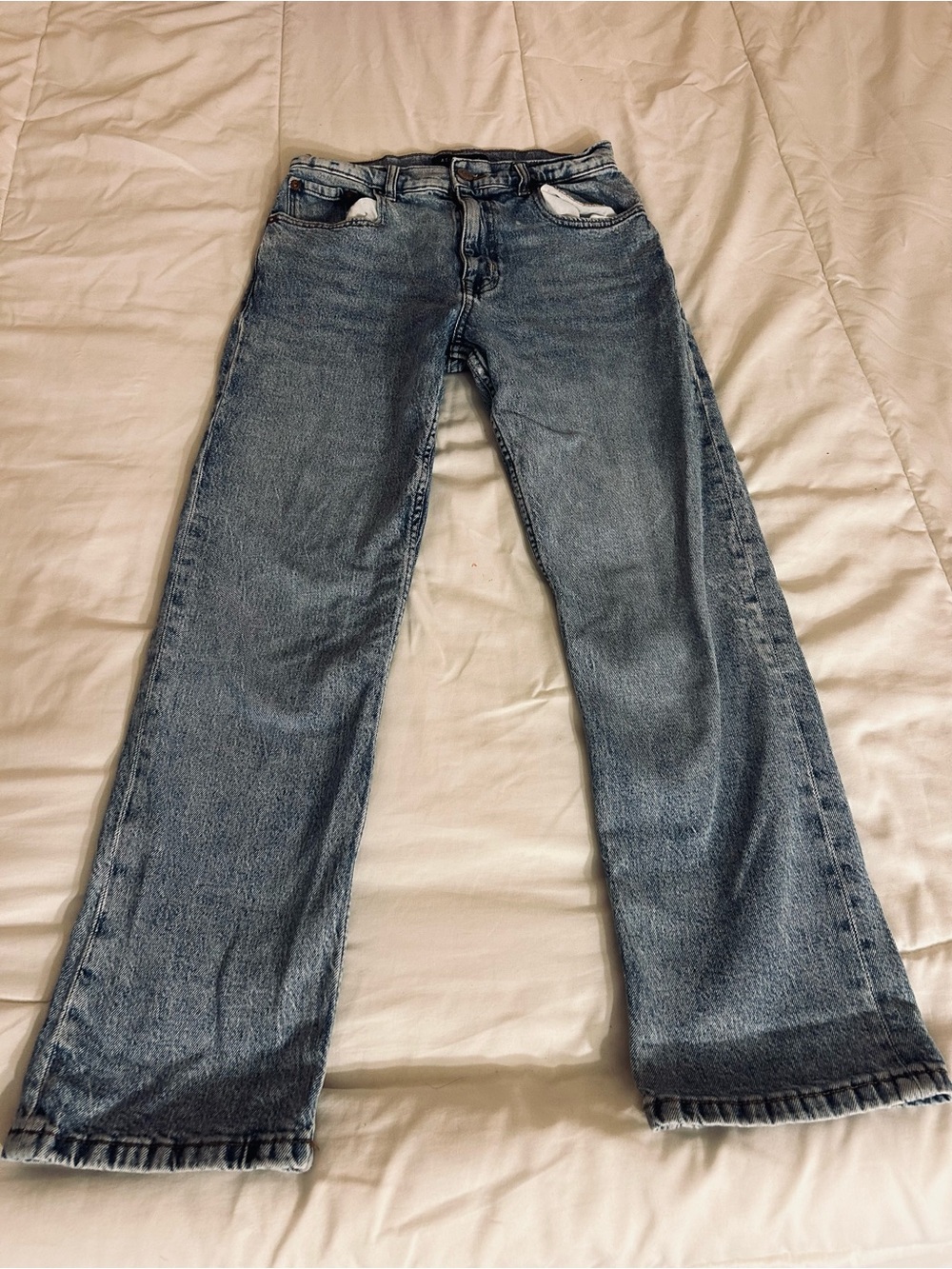 Aeropostale Women's Light Blue Flare Jeans